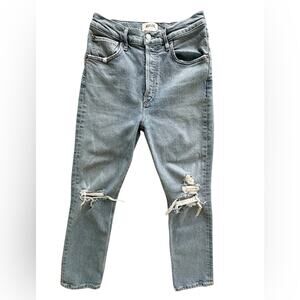AGOLDE Riley High Rise Straight Crop Jeans in Whiplash Size 26